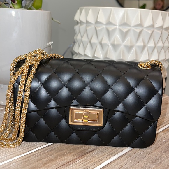 Handbags - NWT Small Jelly Coco Quilted Vegan Crossbody Bag